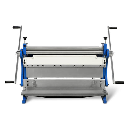 MechMaxx MMCB3016 3"-1 Sheet Metal Machine 30" Pan and Box Brake Slip Roll Shear Bending Machine 20 Gauge Mild Steel Adjustable Fingers Heavy Duty New