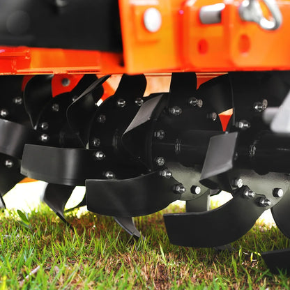 MechMaxx MRT48 Rotary Tiller 48" 3 Point Hitch Cat. 1 & 2 Gear Drive PTO Shaft Included Slip Clutch 25-50 HP New