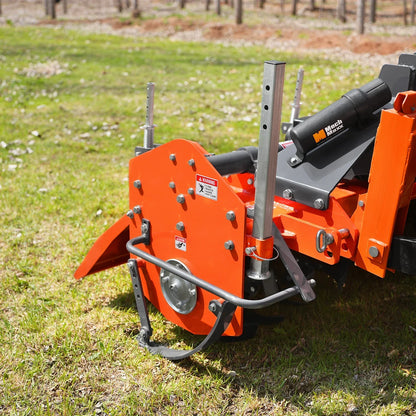 MechMaxx MRT48 Rotary Tiller 48" 3 Point Hitch Cat. 1 & 2 Gear Drive PTO Shaft Included Slip Clutch 25-50 HP New