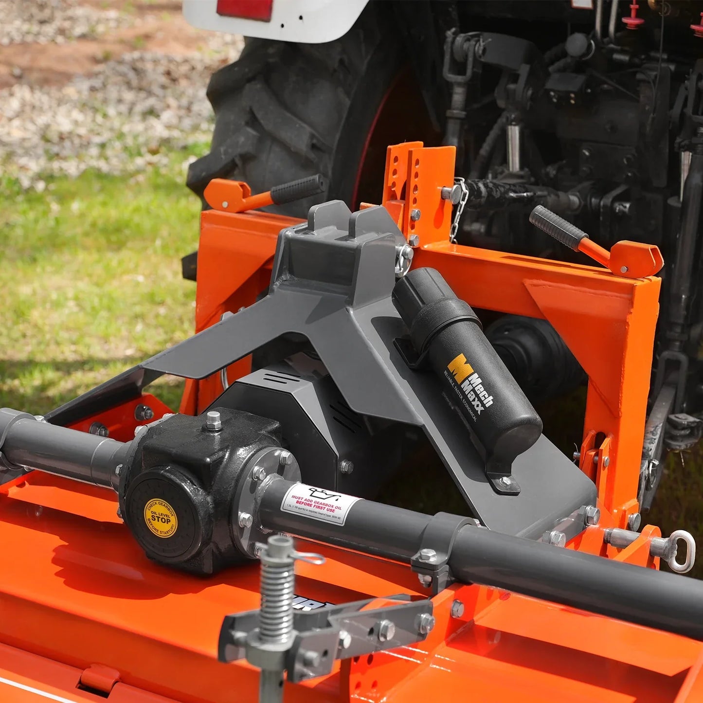 MechMaxx MRT60 Rotary Tiller 60" 3 Point Hitch Cat. 1 & 2 Gear Drive PTO Shaft Included Slip Clutch 30-60 HP New