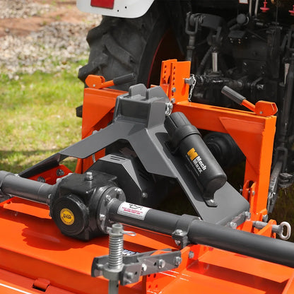 MechMaxx MRT60 Rotary Tiller 60" 3 Point Hitch Cat. 1 & 2 Gear Drive PTO Shaft Included Slip Clutch 30-60 HP New