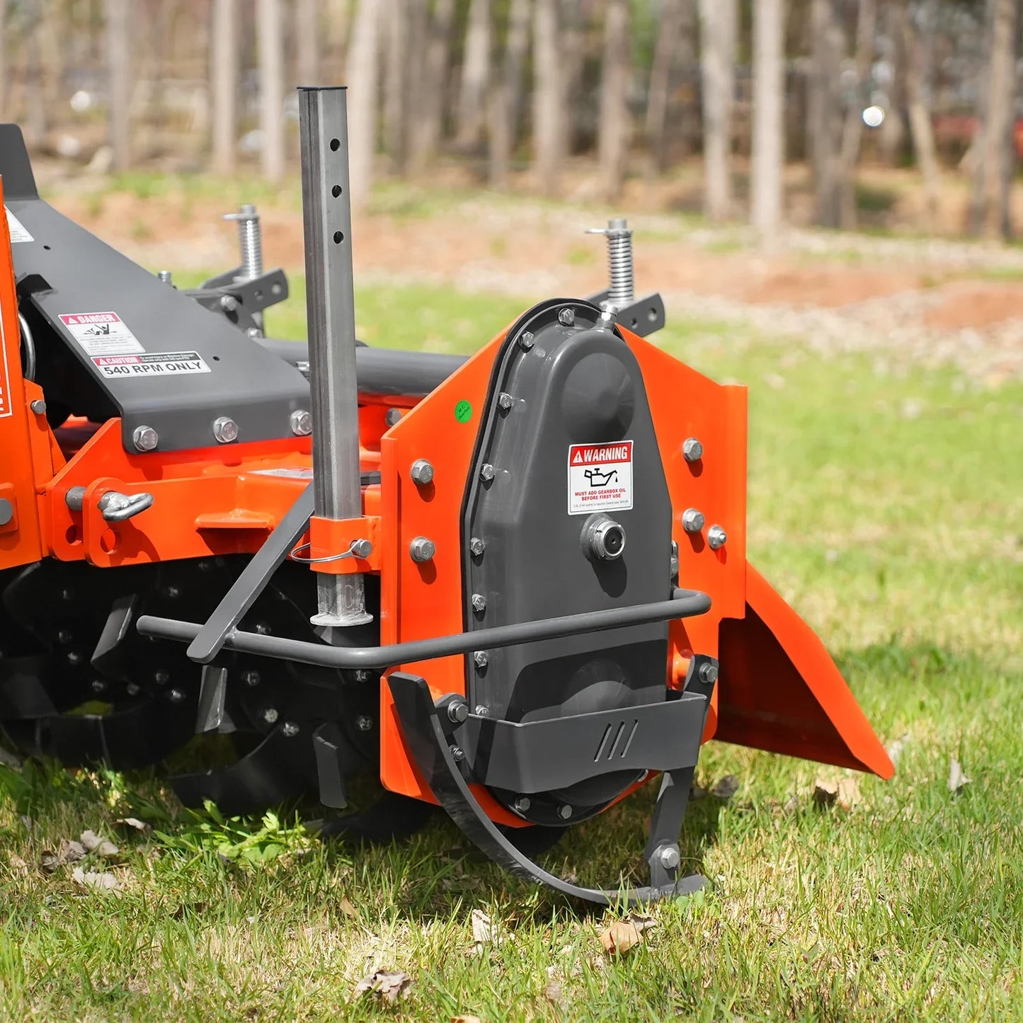 MechMaxx MRT60 Rotary Tiller 60" 3 Point Hitch Cat. 1 & 2 Gear Drive PTO Shaft Included Slip Clutch 30-60 HP New