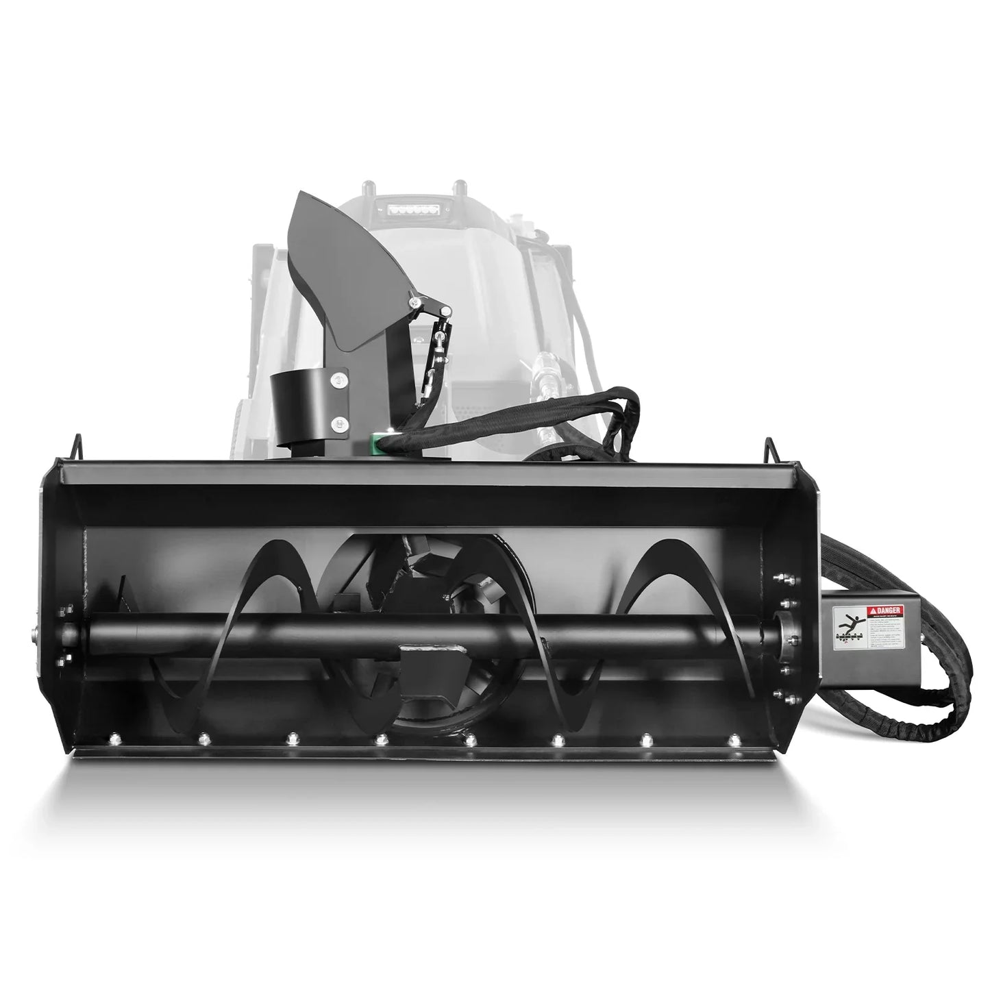MechMaxx MSB48 Skid Steer Snow Blower 48" Width 20" Intake Hydraulic Remote Control Chute Rotation Deflector New