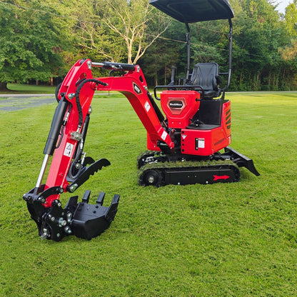 MechMaxx MEC10 Mini Excavator Compact HONDA GX390 Engine 65.7" Max Digging Depth 1 Ton 2280 lbs Operating Weight New