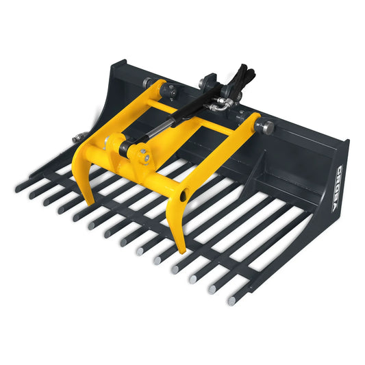 MechMaxx RGB44 Skid Steer Grapple Bucket 20" Mini Rock Grapple Bucket New