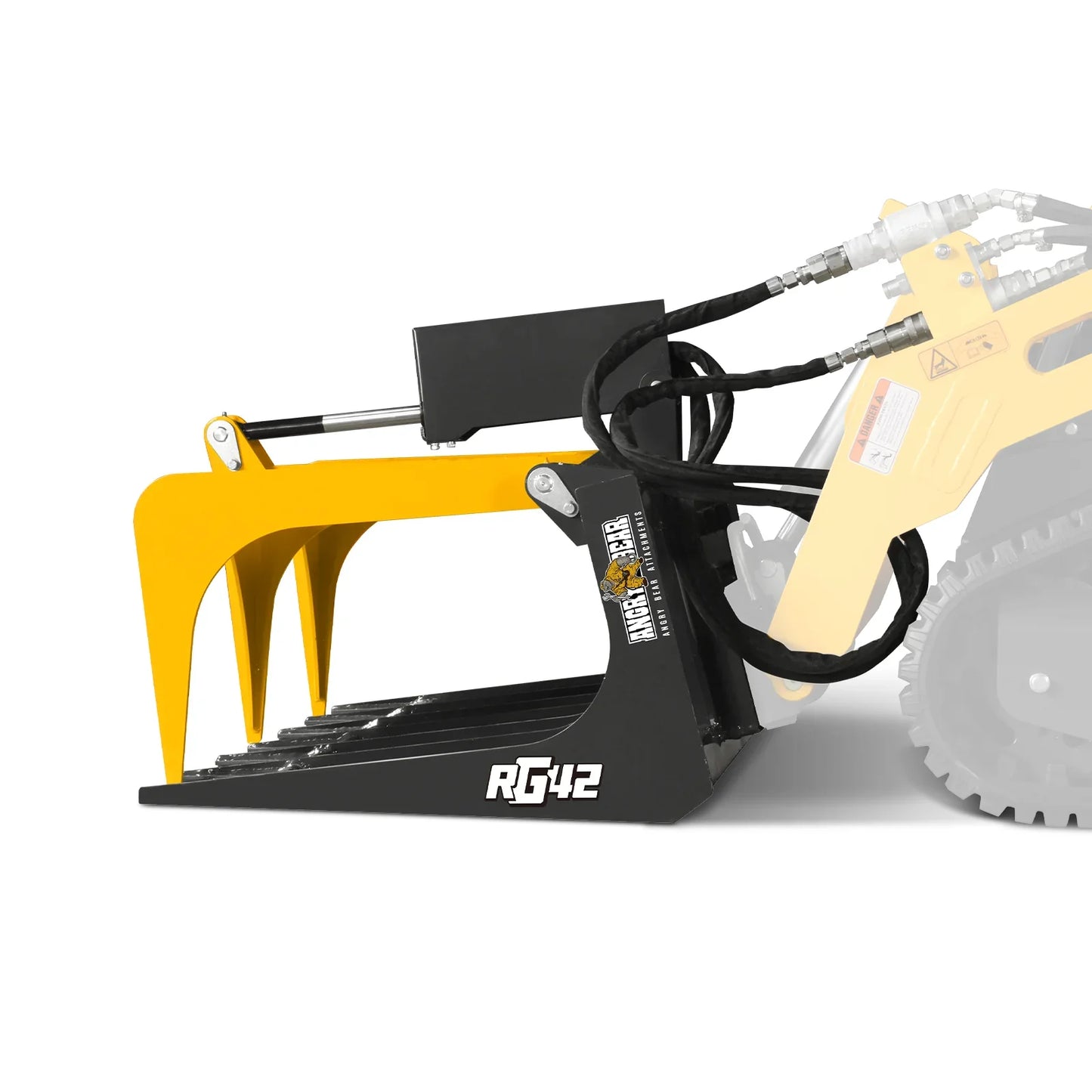 MechMaxx RG42 Skid Steer Grapple Attachment 42" Mini Skeleton Grapple 24" Arm Opening 2000 lbs Capacity New