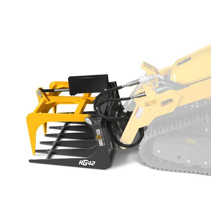 MechMaxx RG42 Skid Steer Grapple Attachment 42" Mini Skeleton Grapple 24" Arm Opening 2000 lbs Capacity New
