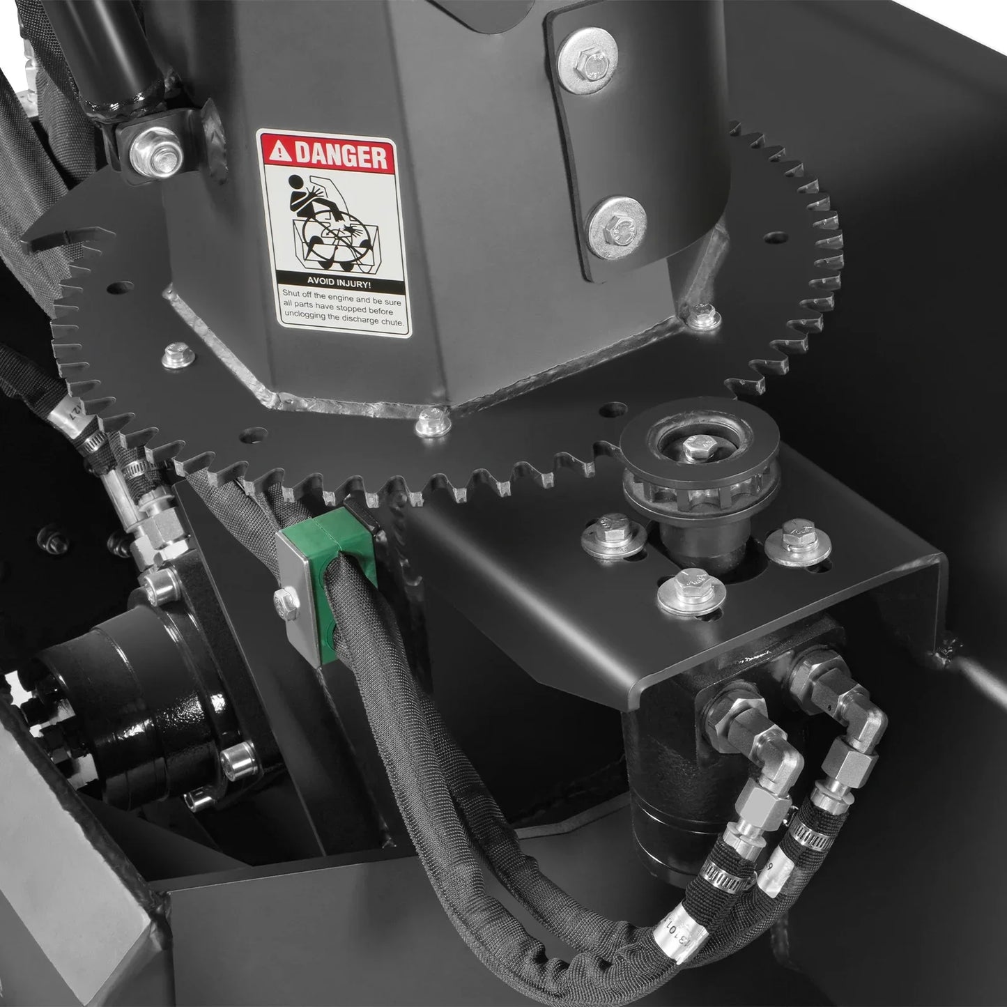 MechMaxx MSB48 Skid Steer Snow Blower 48" Width 20" Intake Hydraulic Remote Control Chute Rotation Deflector New