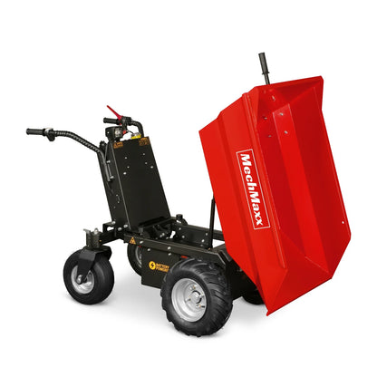 MechMaxx E50 Mini Dumper 1100 lbs Loading Battery Powered Barrow Electric 1000W 48V Brushless DC Motor New