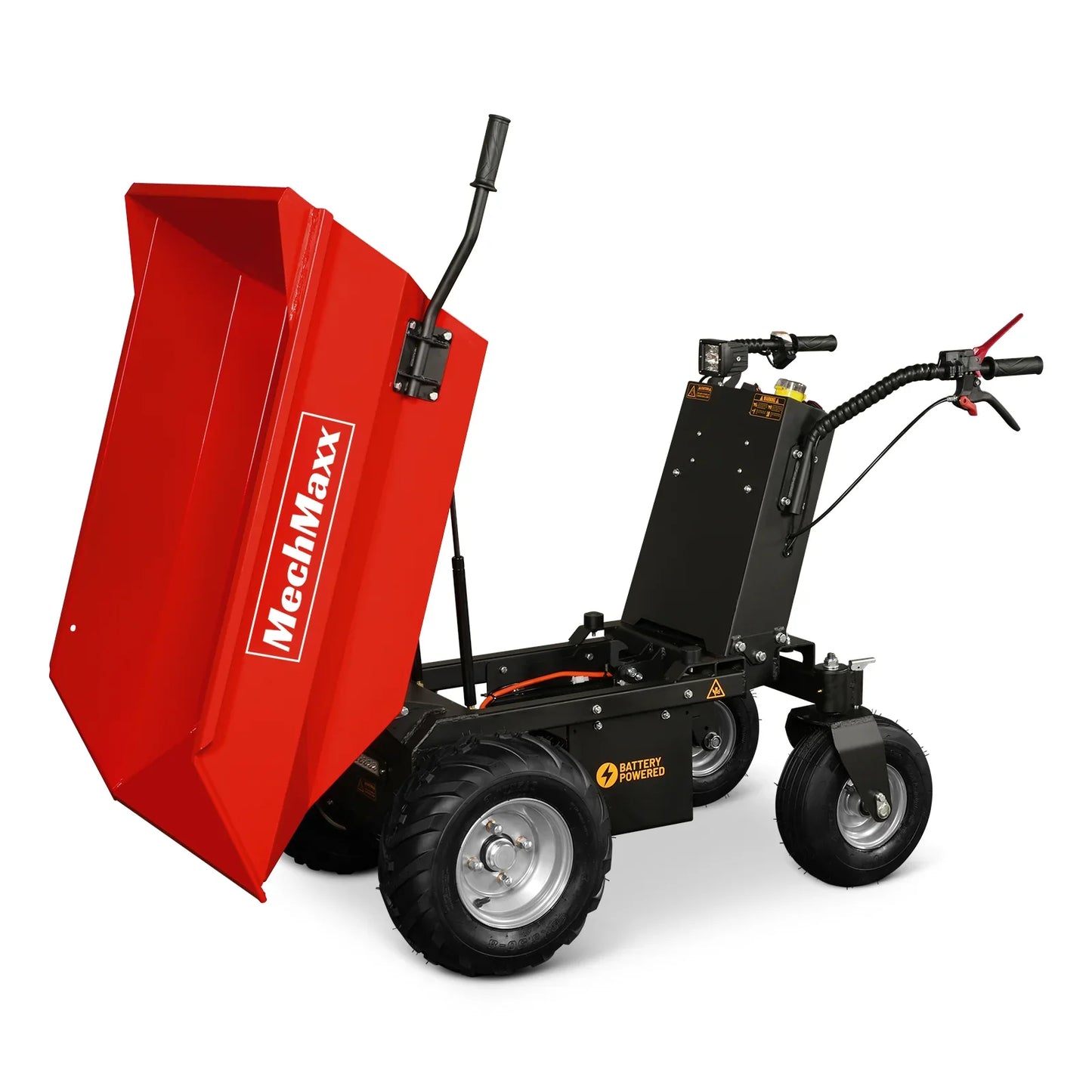 MechMaxx E50 Mini Dumper 1100 lbs Loading Battery Powered Barrow Electric 1000W 48V Brushless DC Motor New
