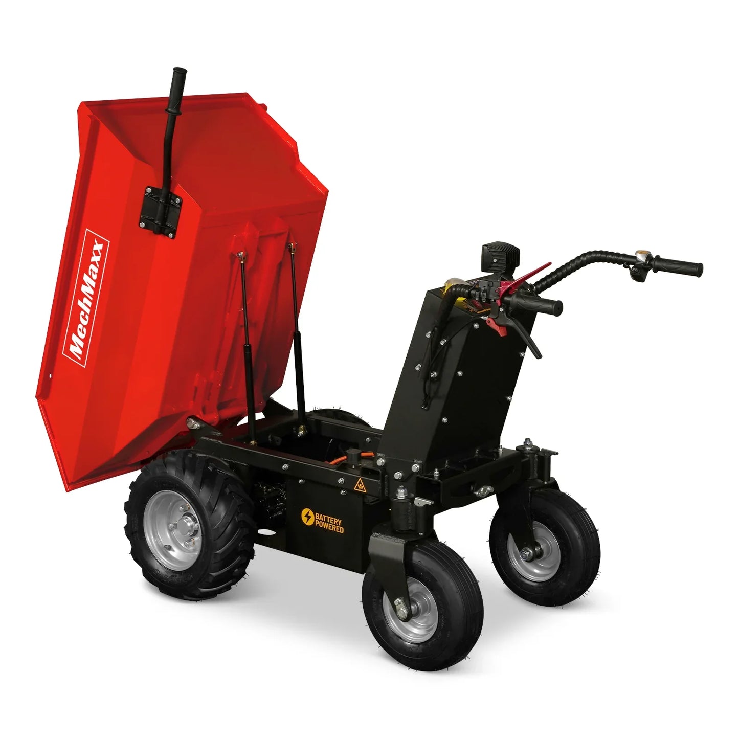 MechMaxx E50 Mini Dumper 1100 lbs Loading Battery Powered Barrow Electric 1000W 48V Brushless DC Motor New