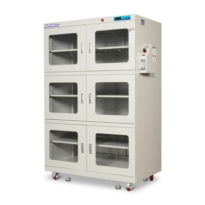 MechMaxx NC1430BW-6 Desiccator Cabinet 1-60% RH Nitrogen Dry 1430L ESD Low Humidity Storage White New