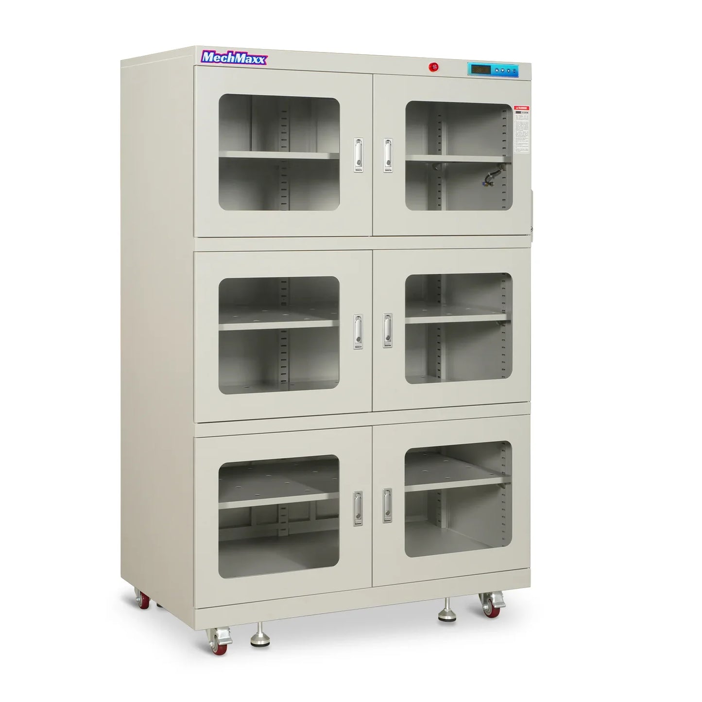 MechMaxx NC1430BW-6 Desiccator Cabinet 1-60% RH Nitrogen Dry 1430L ESD Low Humidity Storage White New
