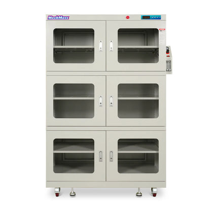 MechMaxx NC1430BW-6 Desiccator Cabinet 1-60% RH Nitrogen Dry 1430L ESD Low Humidity Storage White New