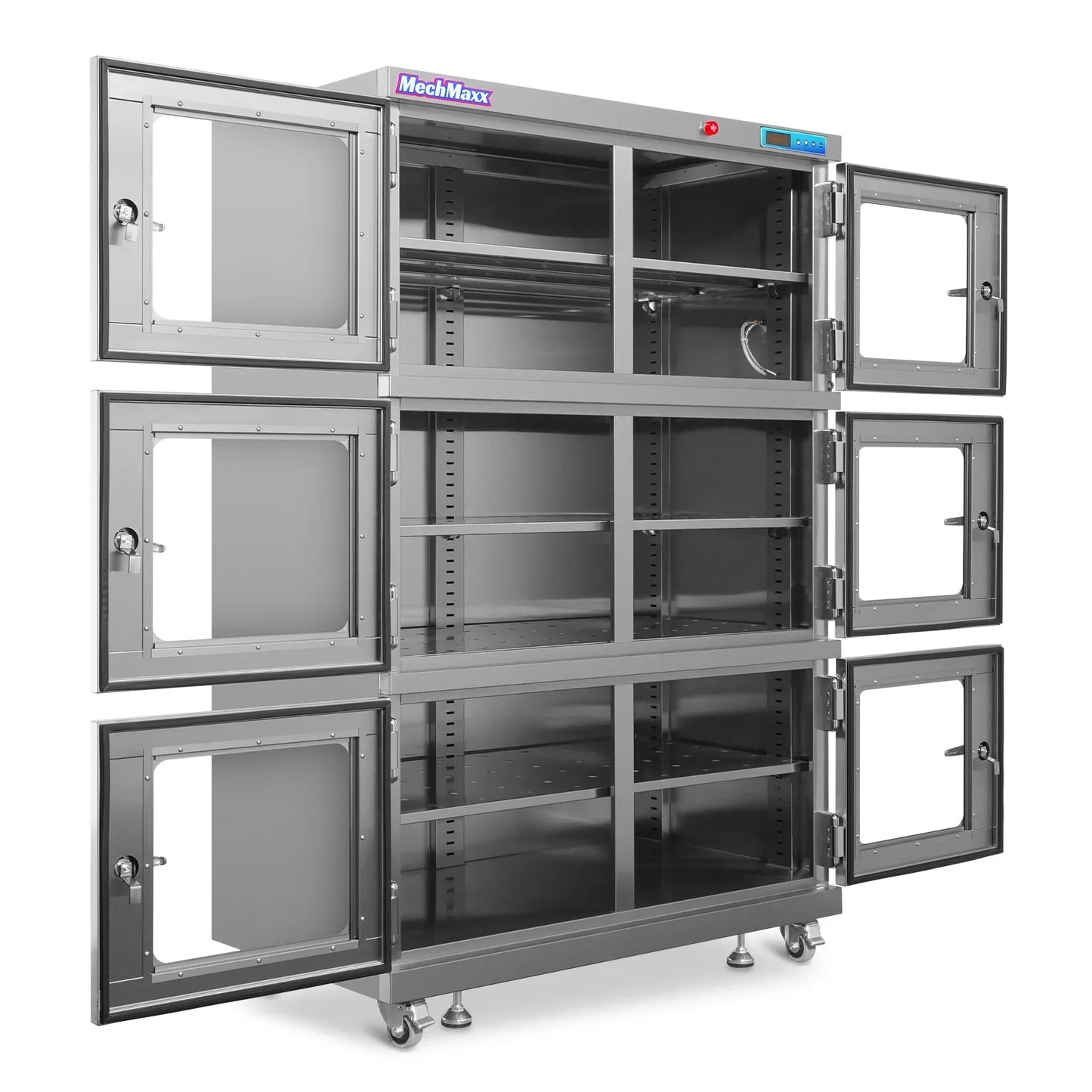 MechMaxx NC1430BSS-6 Desiccator Cabinet 1430L Nitrogen Dry Cabinet 1-60% RH Low Humidity Storage 304 Stainless Steel New