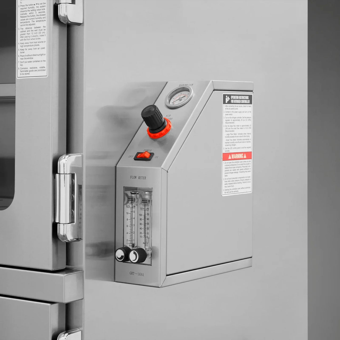 MechMaxx NC1430BSS-6 Desiccator Cabinet 1430L Nitrogen Dry Cabinet 1-60% RH Low Humidity Storage 304 Stainless Steel New