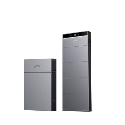 One Anker Power Module with four Anker Battery Modules and one Anker Backup Controller