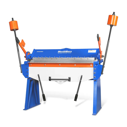 MechMaxx PB4812 Pan and Box Brake 48" Manual Heavy Duty 12 Gauge Mild Steel 135° Bending Angle Individual Bending Fingers New