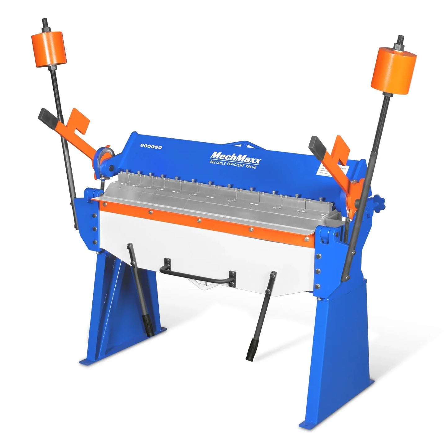 MechMaxx PB4812 Pan and Box Brake 48" Manual Heavy Duty 12 Gauge Mild Steel 135° Bending Angle Individual Bending Fingers New