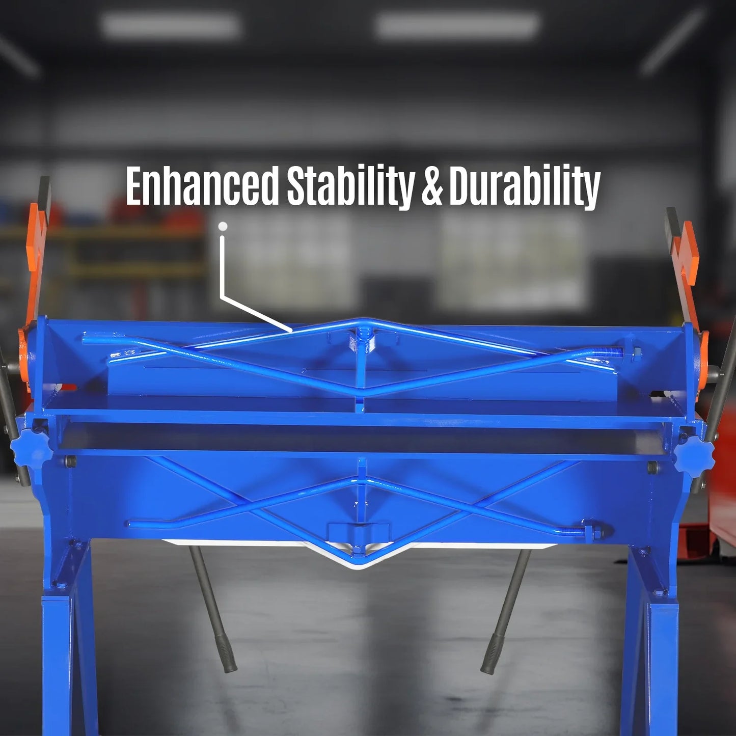 MechMaxx PB4812 Pan and Box Brake 48" Manual Heavy Duty 12 Gauge Mild Steel 135° Bending Angle Individual Bending Fingers New