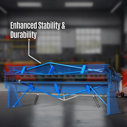 MechMaxx PB4816 Pan and Box Brake 48" Manual 16 Gauge Mild Steel Capacity 135° Bending Angle 16 Precision Fingers New