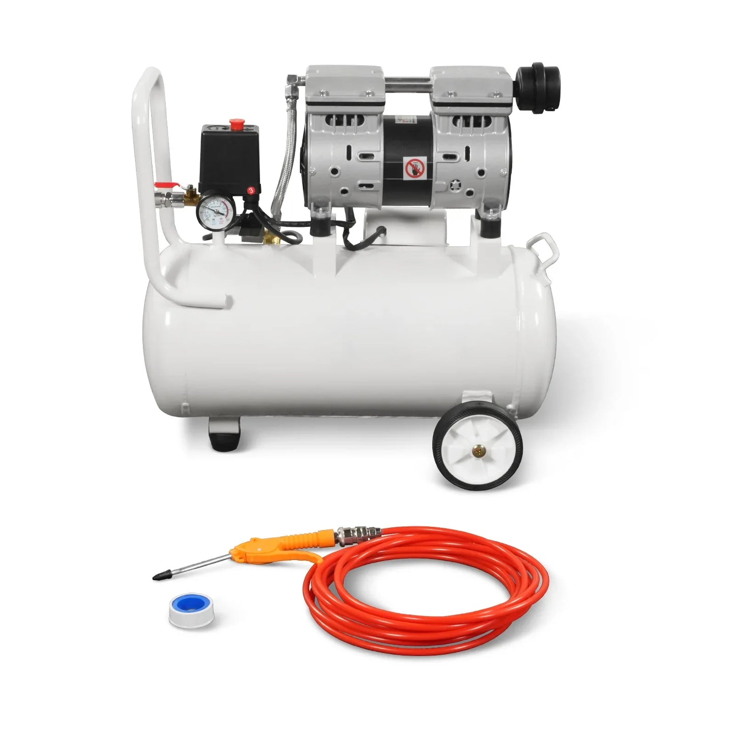 MechMaxx PC-30 Air Compressor 8 Gallon 600W 110V Oil-Free Quiet Electric Air Pump 0.7MPa 40L/min New