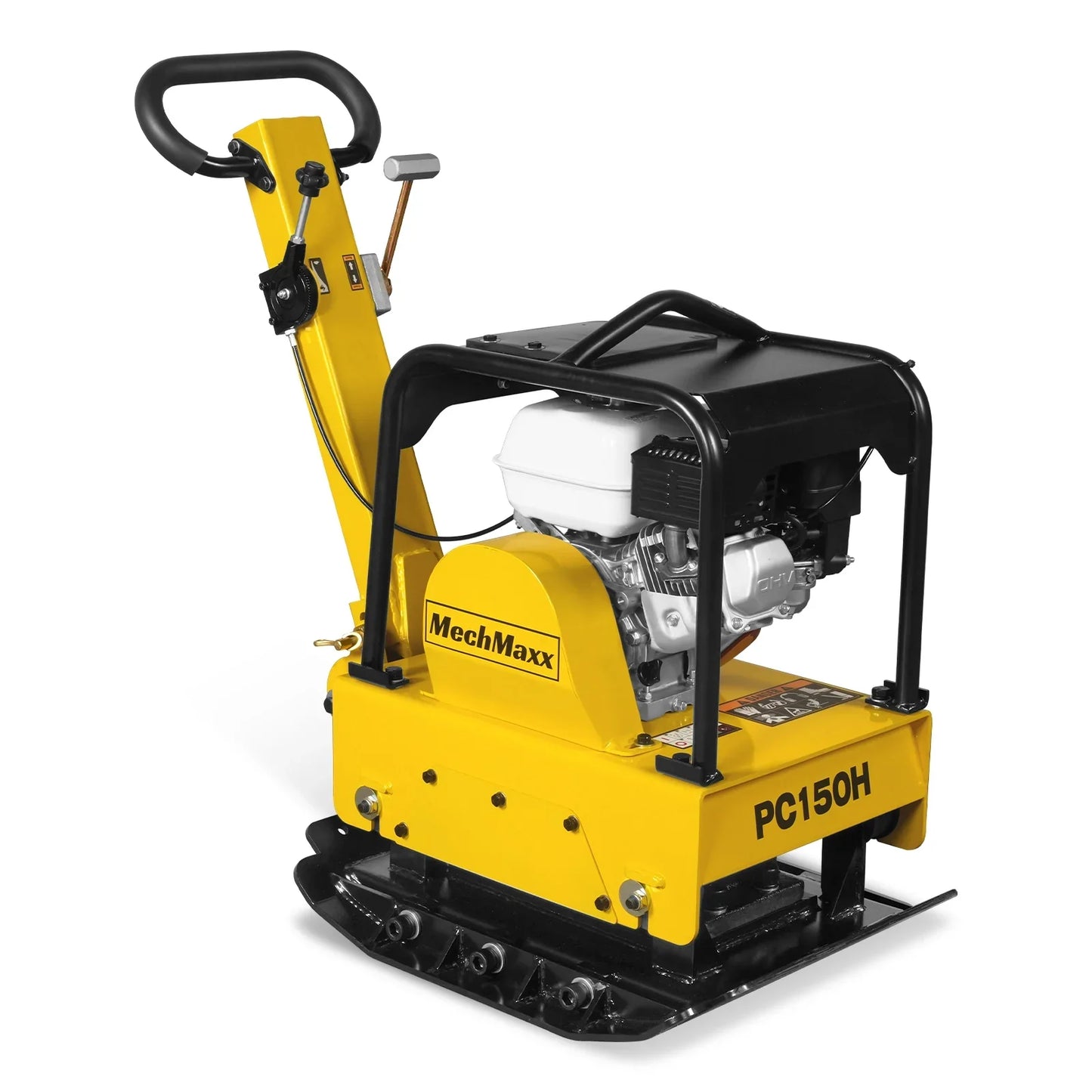 MechMaxx PC150H Plate Compactor Honda GX160 Reversible with Wheel Kit Extension Plates 5625 lbs Centrifugal Force New