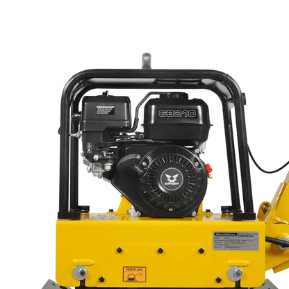 MechMaxx PC150Z Plate Compactor 5.8 HP Reversible with Wheel Kit Extension Plates 5625 lb Centrifugal Force New