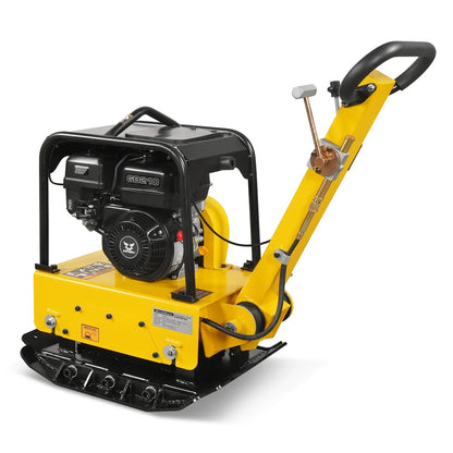 MechMaxx PC150Z Plate Compactor 5.8 HP Reversible with Wheel Kit Extension Plates 5625 lb Centrifugal Force New