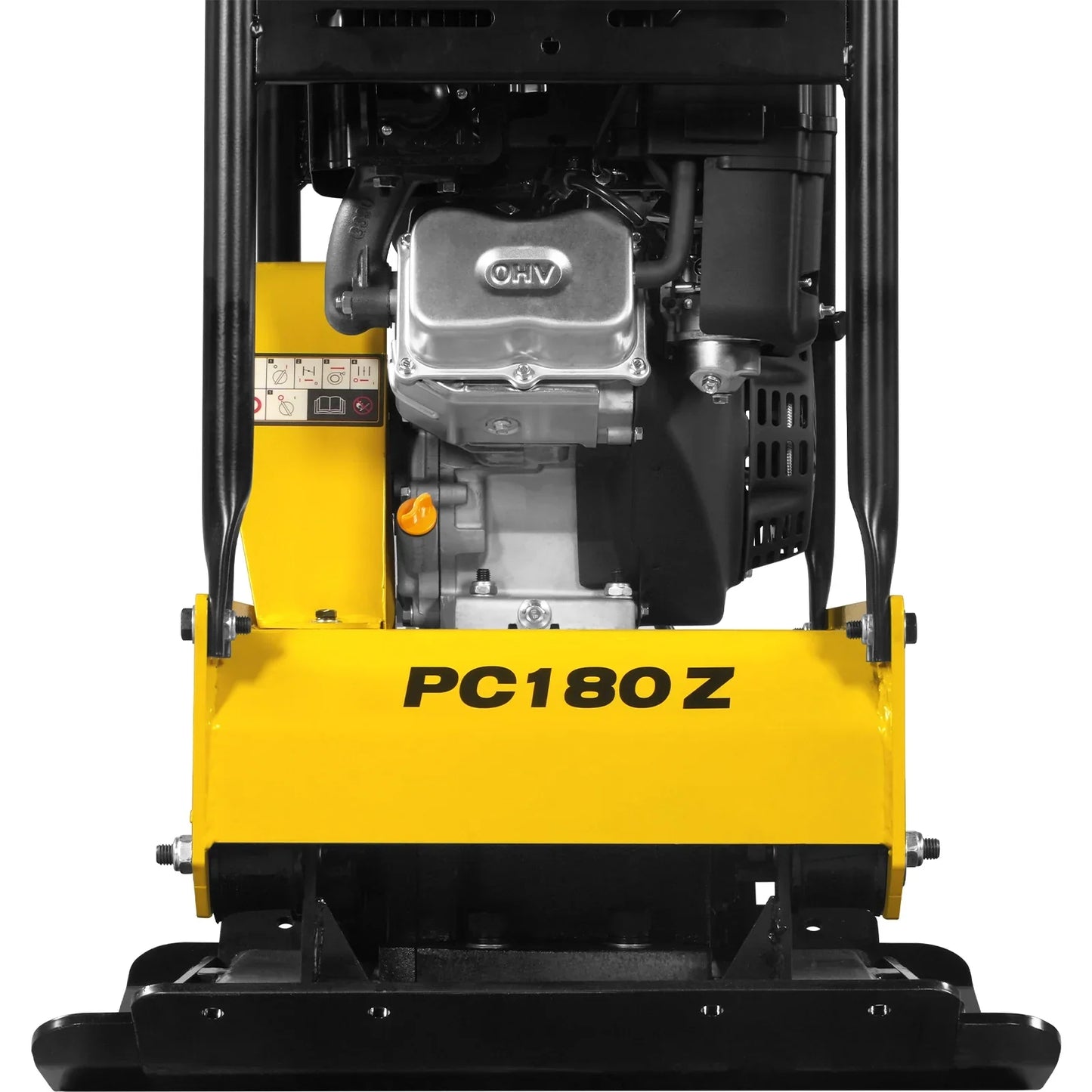 MechMaxx PC180Z Plate Compactor 9 HP Reversible with Wheel Kit Extension Plates 6750 lbs Centrifugal Force New