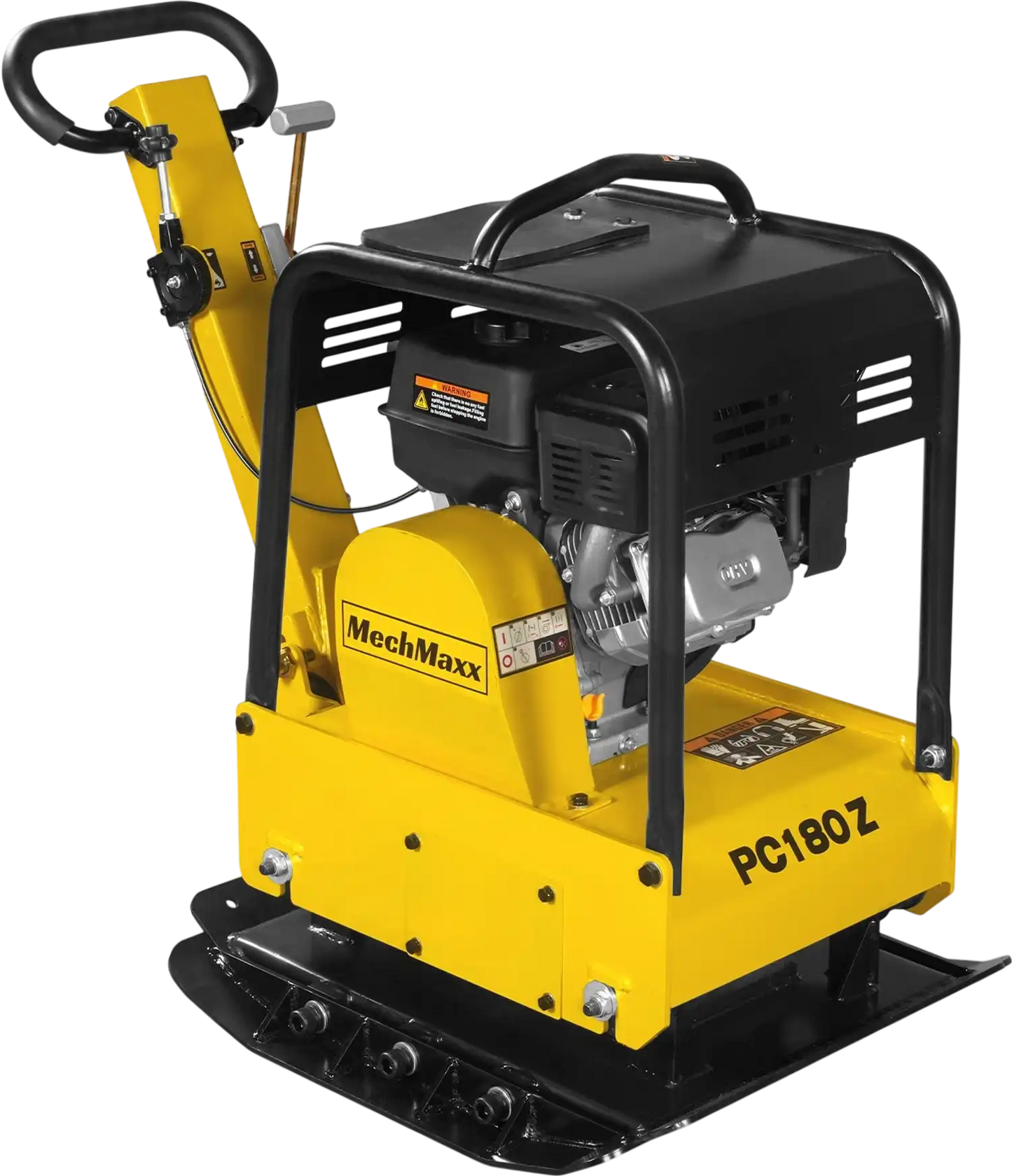 MechMaxx PC180Z Plate Compactor 9 HP Reversible with Wheel Kit Extension Plates 6750 lbs Centrifugal Force New