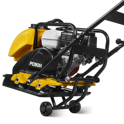 MechMaxx PC80H Plate Compactor Honda GX160 Vibratory Wheel Kit 3150 lbs Centrifugal Force New