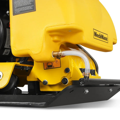 MechMaxx PC80Z Plate Compactor 5.8 HP Vibratory with Wheel Kit 3150 lbs Centrifugal Force for Soil Gravel Asphalt Paver Base New