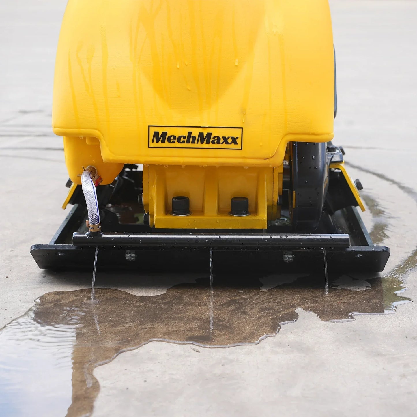 MechMaxx PC80Z Plate Compactor 5.8 HP Vibratory with Wheel Kit 3150 lbs Centrifugal Force for Soil Gravel Asphalt Paver Base New