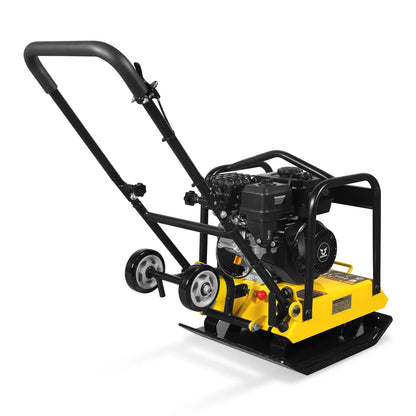 MechMaxx PC90Z Plate Compactor 5.8 HP Vibratory with Wheel Kit 3600 lbs Centrifugal Force for Soil Gravel Asphalt Paver Base New