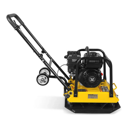 MechMaxx PC90Z Plate Compactor 5.8 HP Vibratory with Wheel Kit 3600 lbs Centrifugal Force for Soil Gravel Asphalt Paver Base New