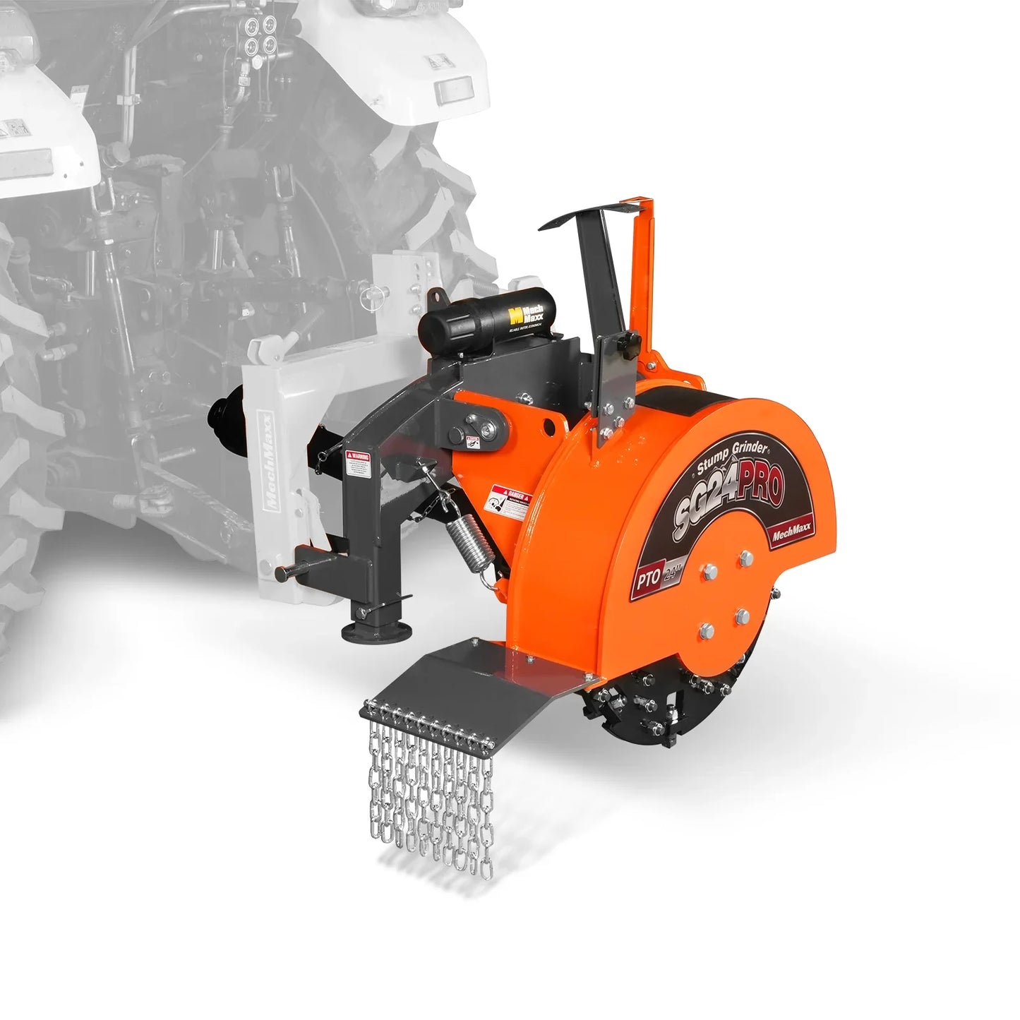 MechMaxx SG24PRO Stump Grinder 3-Point PTO 34 Carbide Teeth for 15-45HP Tractor New