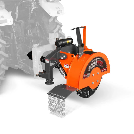 MechMaxx SG24PRO Stump Grinder 3-Point PTO 34 Carbide Teeth for 15-45HP Tractor New
