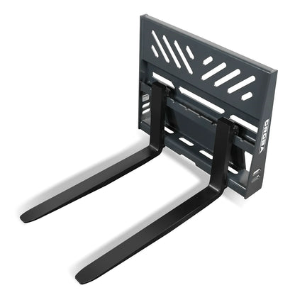 MechMaxx PF36 Skid Steer Forks 36" Mini Skid Steer Pallet Fork Frame Attachment 2204 lbs Weight Capacity New