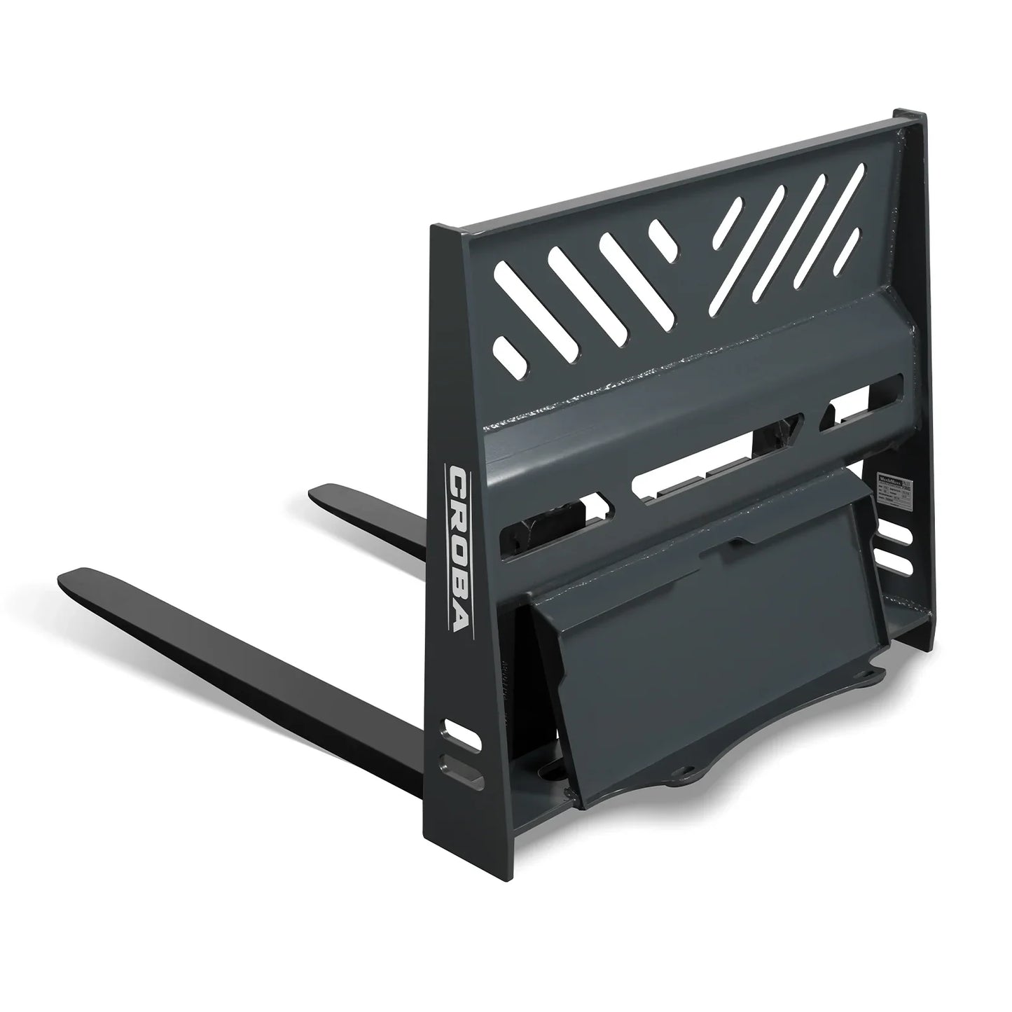 MechMaxx PF36 Skid Steer Forks 36" Mini Skid Steer Pallet Fork Frame Attachment 2204 lbs Weight Capacity New