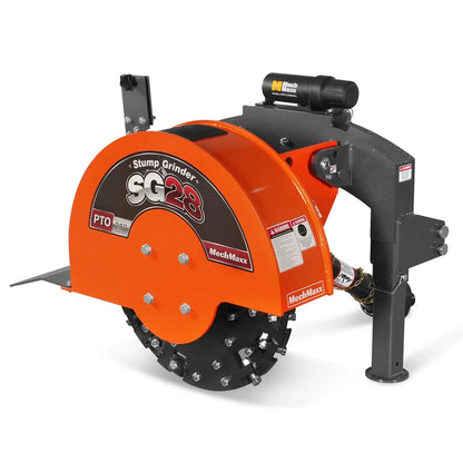 MechMaxx SG28 Stump Grinder 3-Point PTO 44 Carbide Teeth for 35-80HP Tractor New