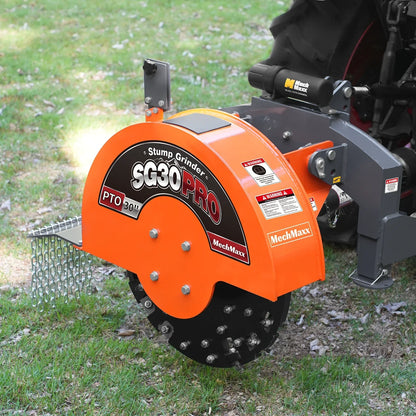 MechMaxx SG30 Stump Grinder 3-Point PTO 30" Flywheel 40-100 HP 44 Carbide Teeth New