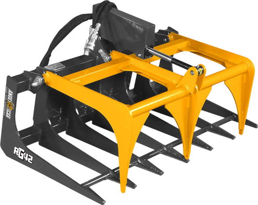 MechMaxx RG42 Skid Steer Grapple Attachment 42" Mini Skeleton Grapple 24" Arm Opening 2000 lbs Capacity New