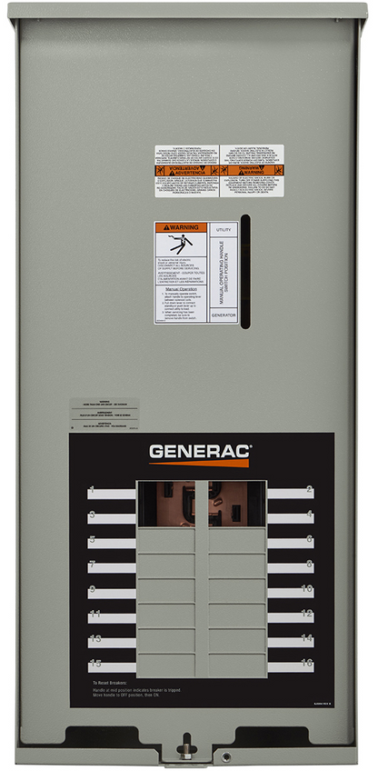 Generac RXG16EZA3 100 Amp Automatic Transfer Switch NEMA 3R With 16 Circuit Load Center