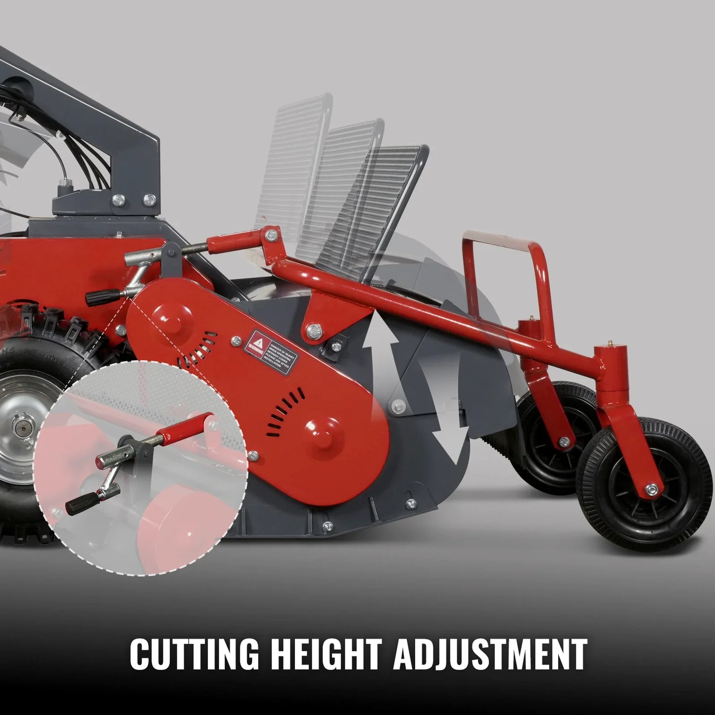 MechMaxx SFM27T Flail Mower 27" Walk Behind Self-Propelled Tracked Electric Start 10HP 302cc New