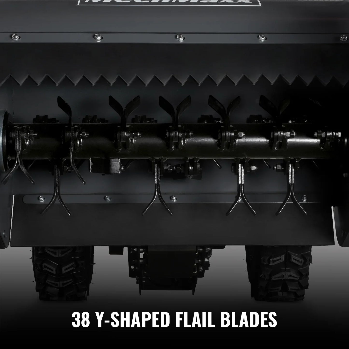 MechMaxx SFM27T Flail Mower 27" Walk Behind Self-Propelled Tracked Electric Start 10HP 302cc New