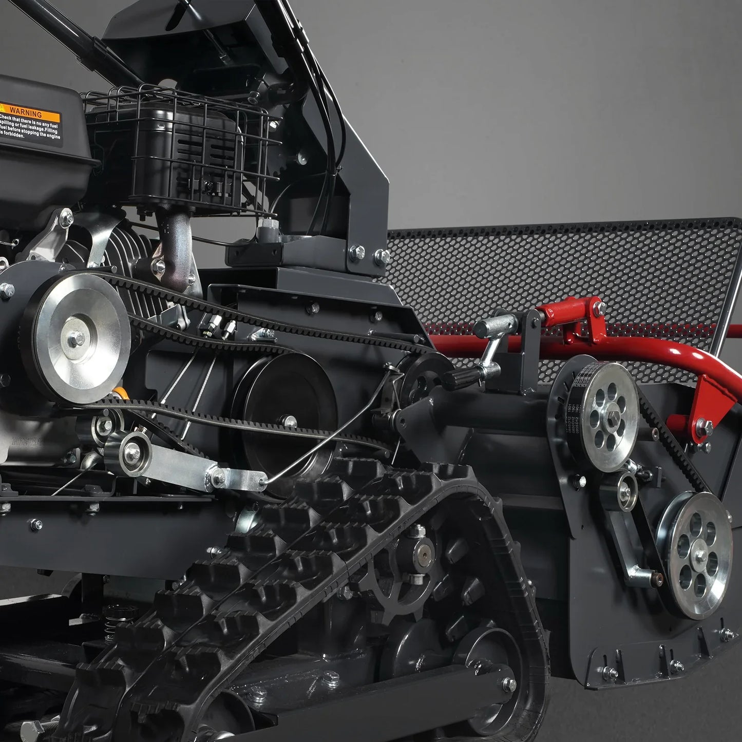 MechMaxx SFM27T Flail Mower 27" Walk Behind Self-Propelled Tracked Electric Start 10HP 302cc New