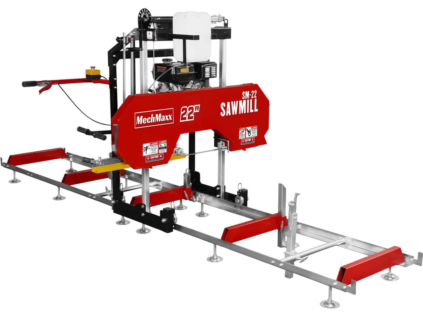 MechMaxx SM22 Sawmill Portable 22" Kohler 9.5 HP 277cc Gasoline Engine 18" Board Width 13' Track Length New