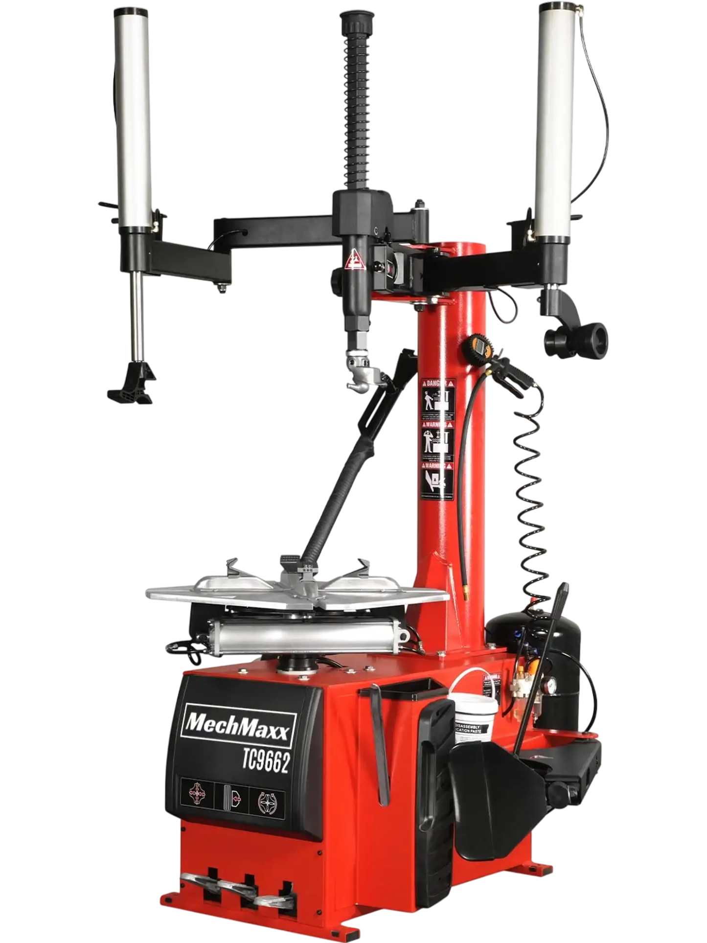 MechMaxx TC9662 Tire Changer 24" Rim Double Assist Arms Swing Arm Wheel Changer with Bead Blaster New