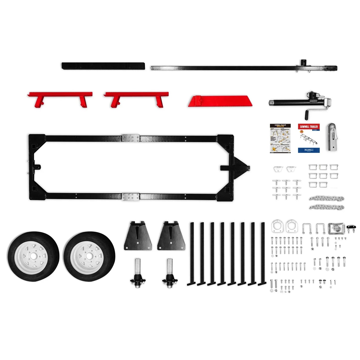 MechMaxx 410719 Sawmill SM-22 Trailer Combo Kit for 13' Track Length New